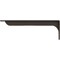 Ekena Millwork Embrey Steel Bracket, Hammered Gray 2"W x 20"D x 6 1/2"H BKTM02X20X06EBHGY - alternate 7